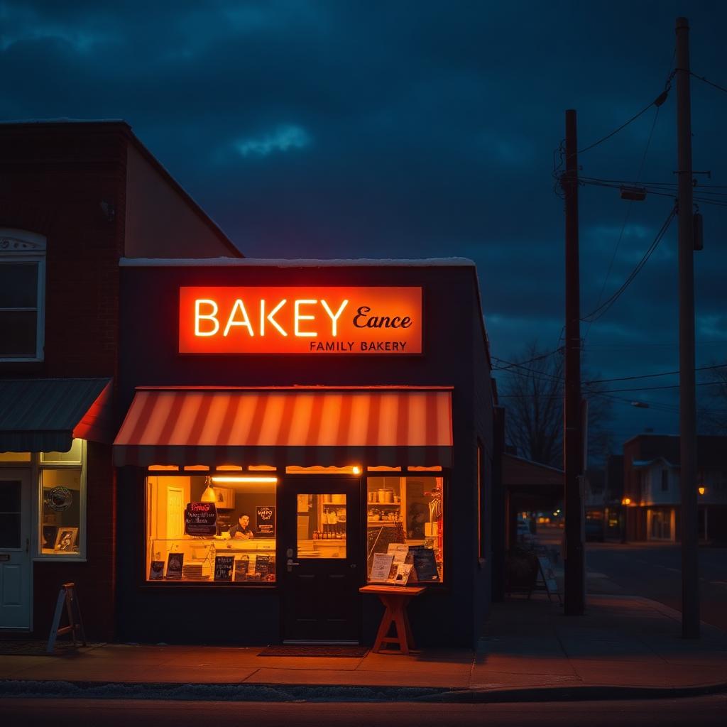 A welcoming local small business storefront on a main street.
